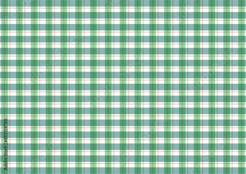 green - red plaid fabric seamless pattern