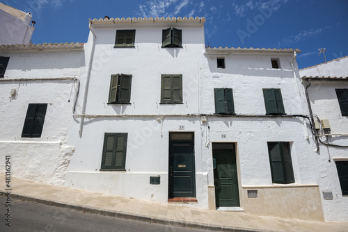 Traditional architecture in Alaior, a small city in Menorca, Balearic Islands, Spain