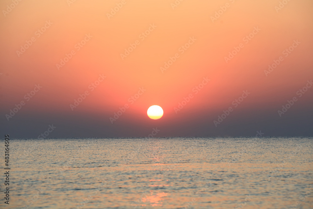 tropical ocean sunset or sun rise background