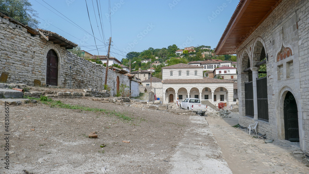 Berat - a city with unusual architecture in Albania