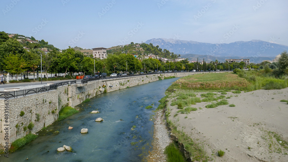 Berat - a city with unusual architecture in Albania