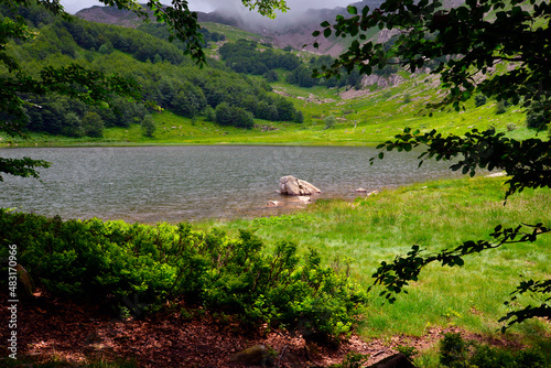 View of Lake Baccio in the Modena Apennines