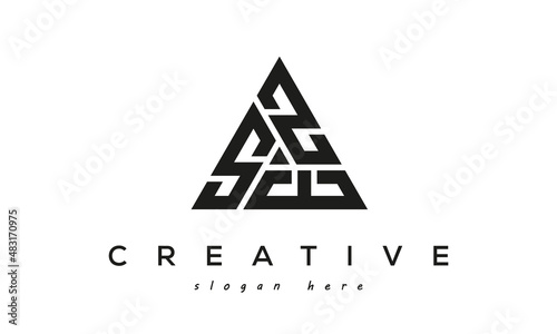 SZE creative tringle three letters logo design photo