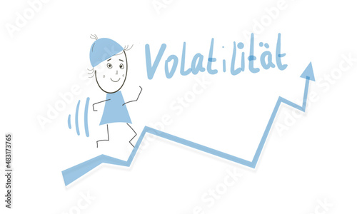 volatilität börse abbildung zeichnung hintergrund © KUKStudioArt