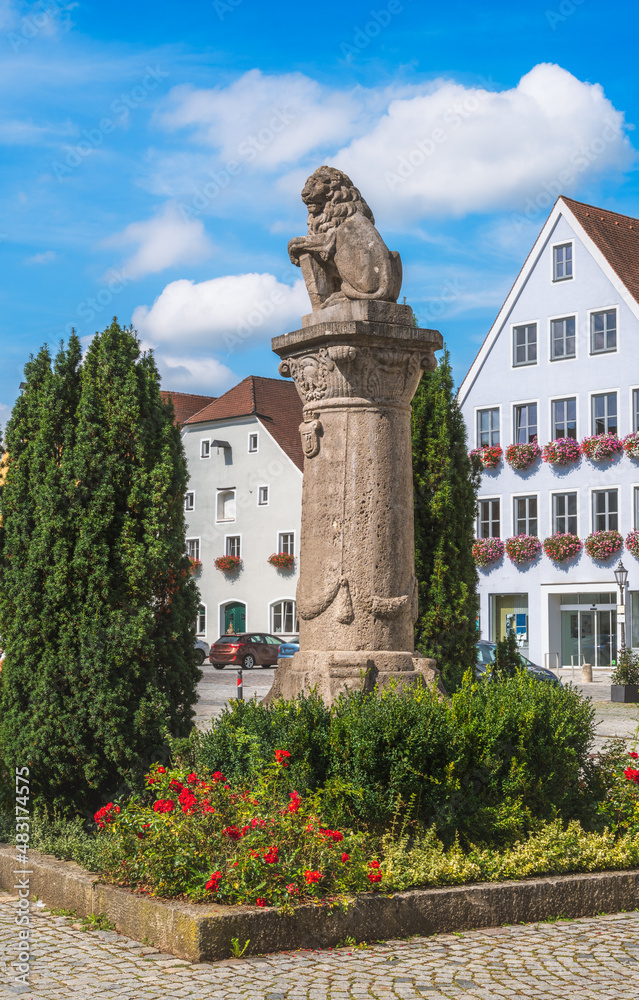 Historic market square in Berching