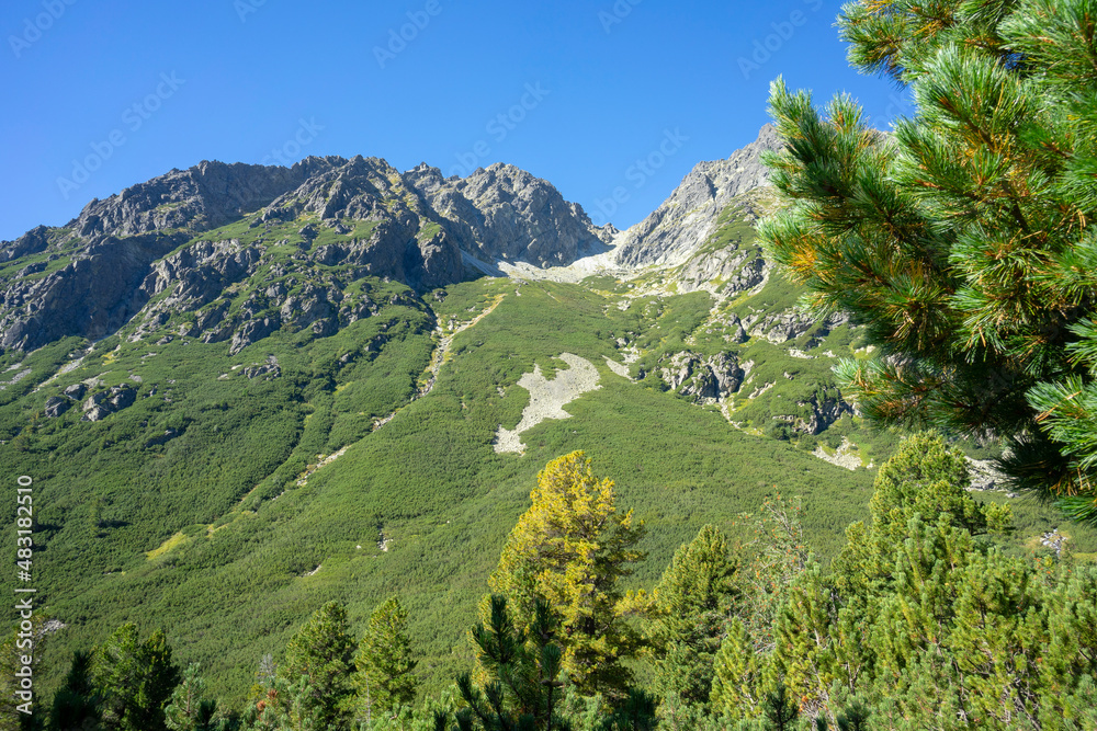 High Tatras in Slovakia. Mengusovska Valley landscape.