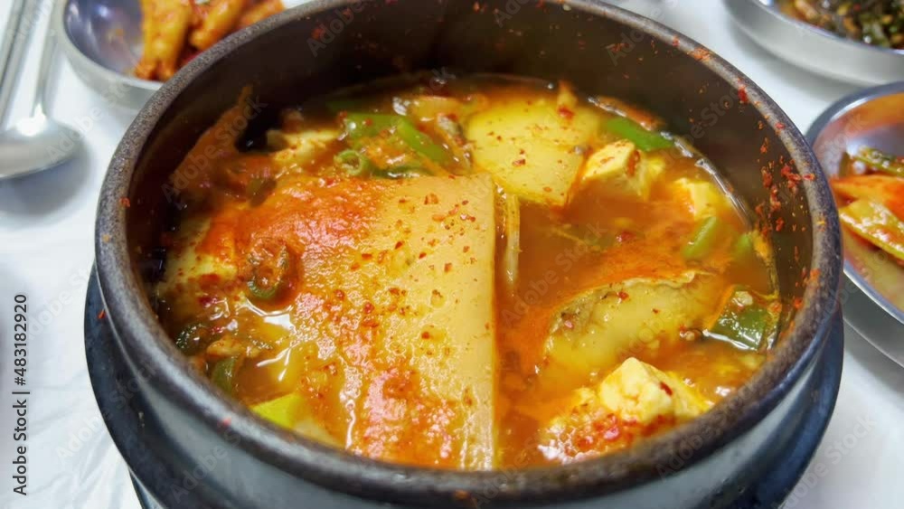 Dongtae jjigae(Pollak stew), Korean food Dongtae jjigae(Pollak stew), Korean food