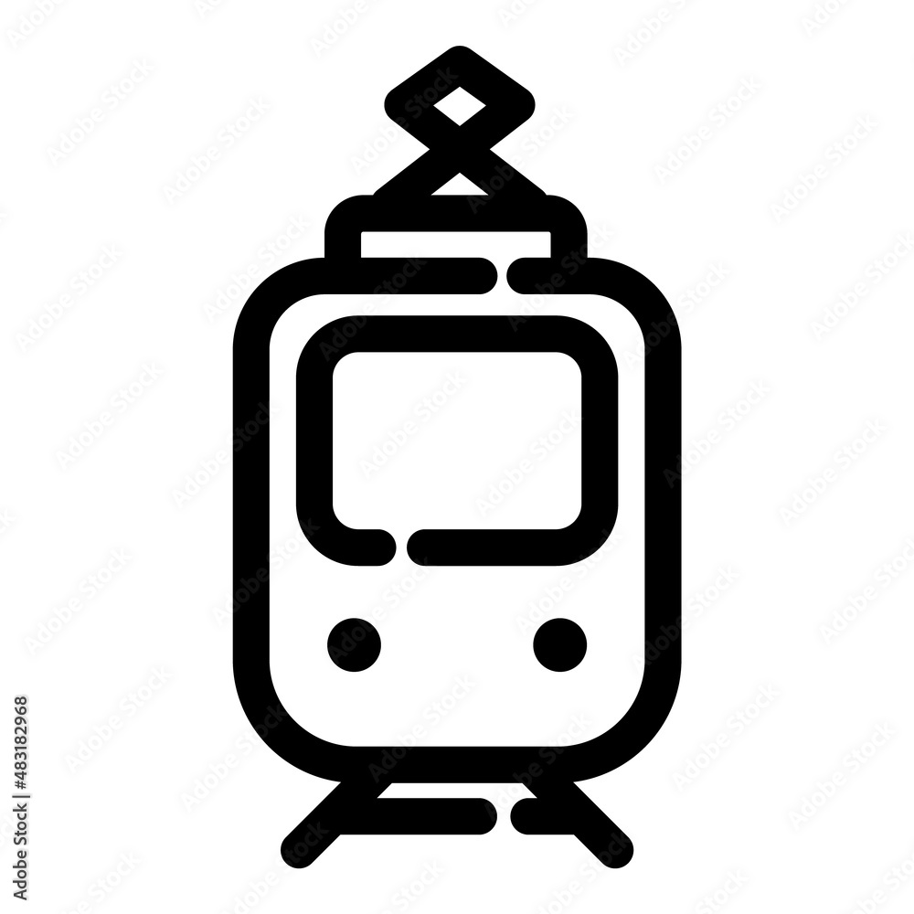 Train Flat Icon Isolated On White Background Train Flat Icon Isolated On White Background