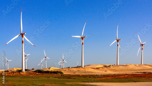 Wind turbines farm in Brazil