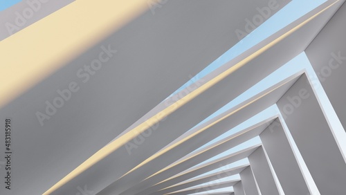 Abstract metallic background geometric pattern of design 3d render