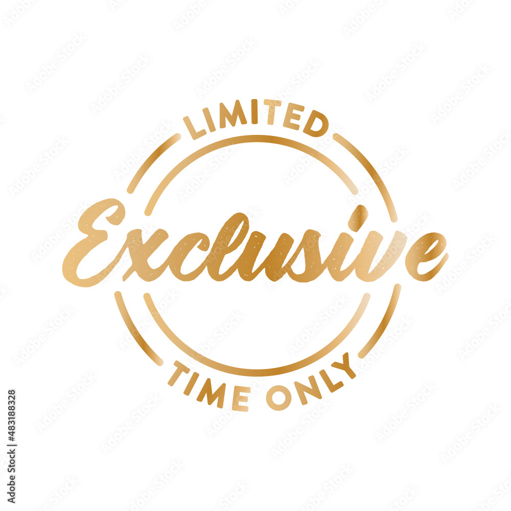 Limited Exclusive Stamp, Exclusive Label, Exclusive Seal, Exclusive Sticker, Vector Illustration Background Limited Exclusive Stamp, Exclusive Label, Exclusive Seal, Exclusive Sticker, Vector Illustration Background