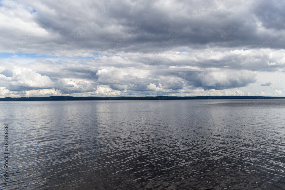Lake Ladoga before a thunderstorm