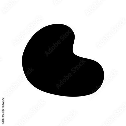 Fluid round shape irregular liquid amoeba vector