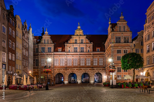 Gdansk, Poland, Green Gate (Zielona Brama), residence of Polish kings built in mannerism style