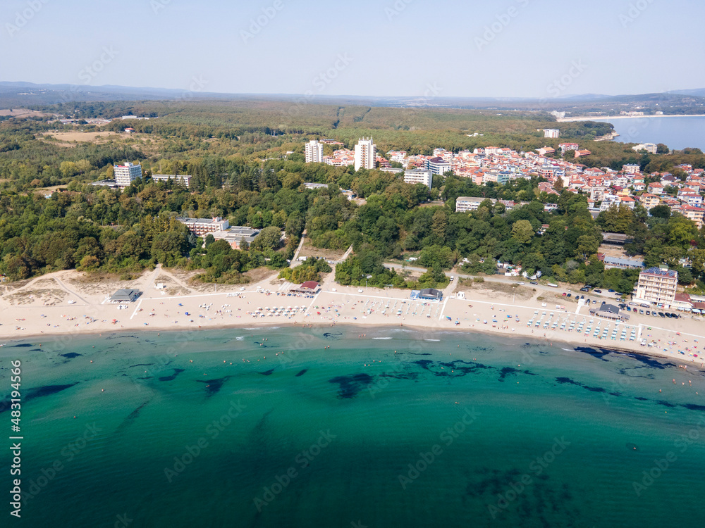 Aerial view of South Beach of town of Kiten, Bulgaria