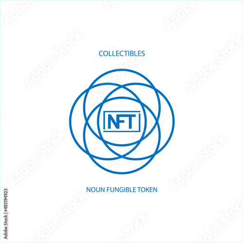 Isolated NFT icon Digital transaction concept Vector illustration