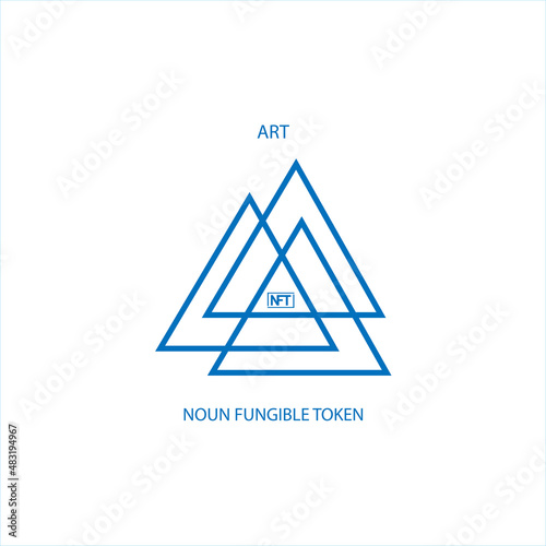 Isolated NFT icon Digital transaction concept Vector illustration