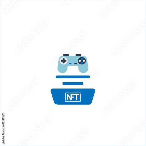 Isolated NFT icon Digital transaction concept Vector illustration
