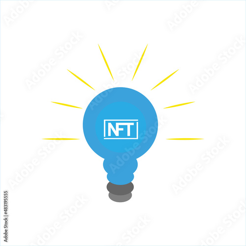 Isolated NFT icon Digital transaction concept Vector illustration