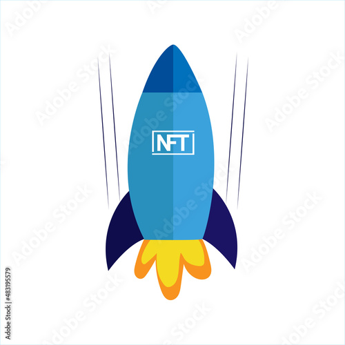Isolated NFT icon Digital transaction concept Vector illustration