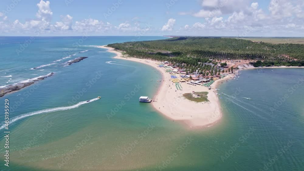 Aerial view of Gunga Beach or 