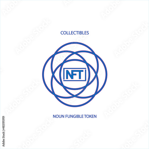 Isolated NFT icon Digital transaction concept Vector illustration