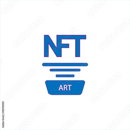 Isolated NFT icon Digital transaction concept Vector illustration