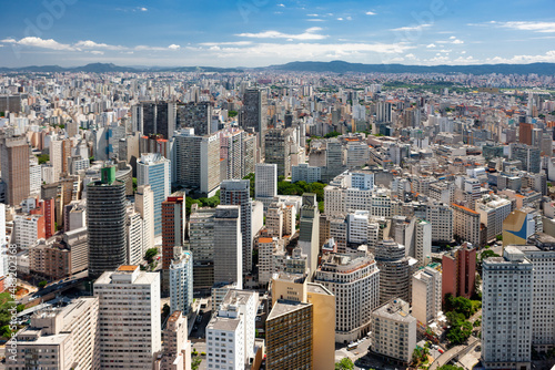 Aerial photo of downtown Sao Paulo in 20150521