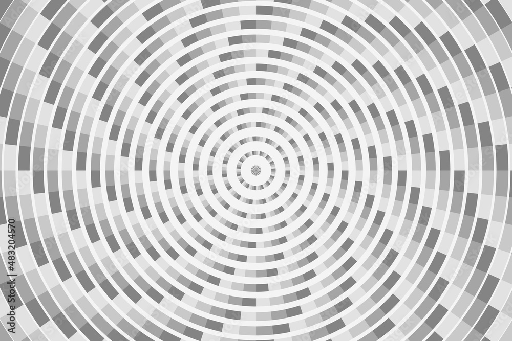 Obraz premium Vector abstract vortex background. Simple illustration with optical illusion, op art.