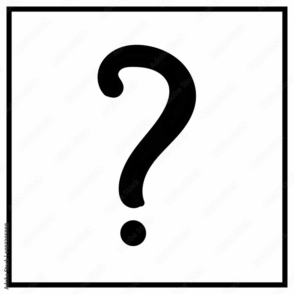 Question mark vector black white Question mark vector black white