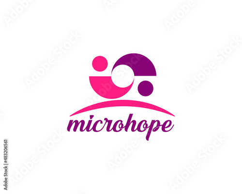 Modern Passionate Disability People Support  Logo template, fully vector and customized logo design
