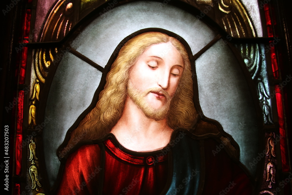 Jesus on Stained Glass