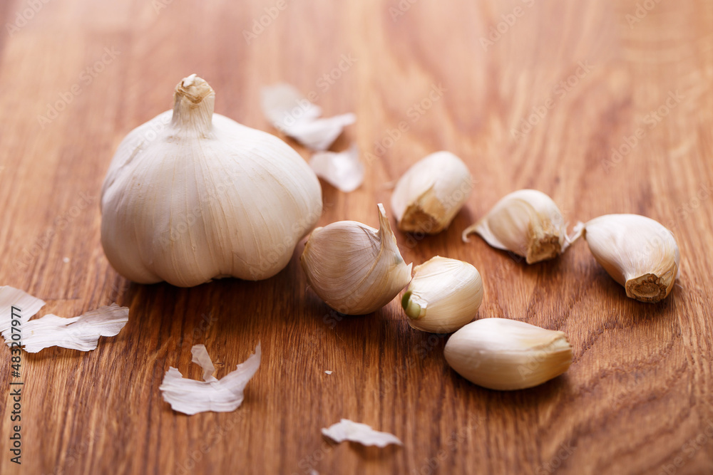 White garlic White garlic