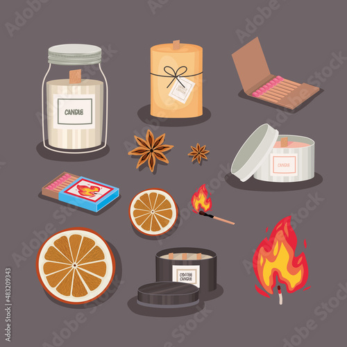 ten candle items