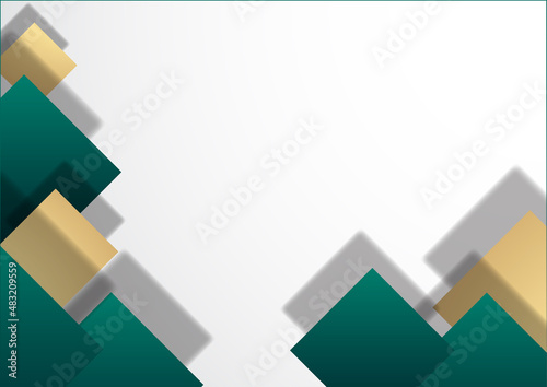 Dark green gold abstract background modern minimalist for certificate and presentation design. Suit for business  corporate  institution  party  festive  seminar  and talks.