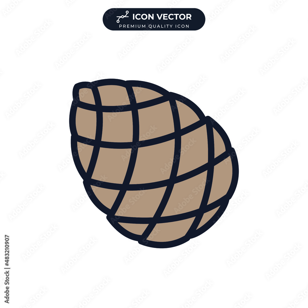 Pinecone icon symbol template for graphic and web design collection logo vector illustration Pinecone icon symbol template for graphic and web design collection logo vector illustration
