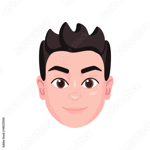 Isolated colored avatar of a man