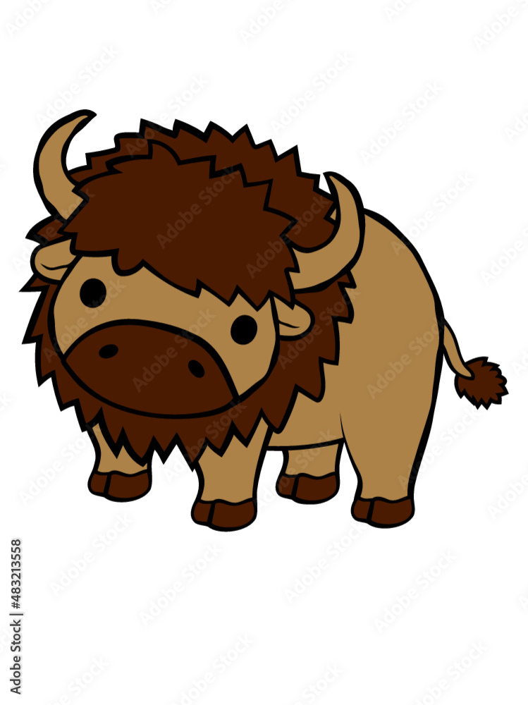Fototapeta premium Süßes großes Bison 
