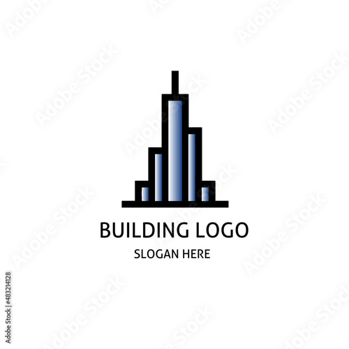 Vector illustration of building icon for company