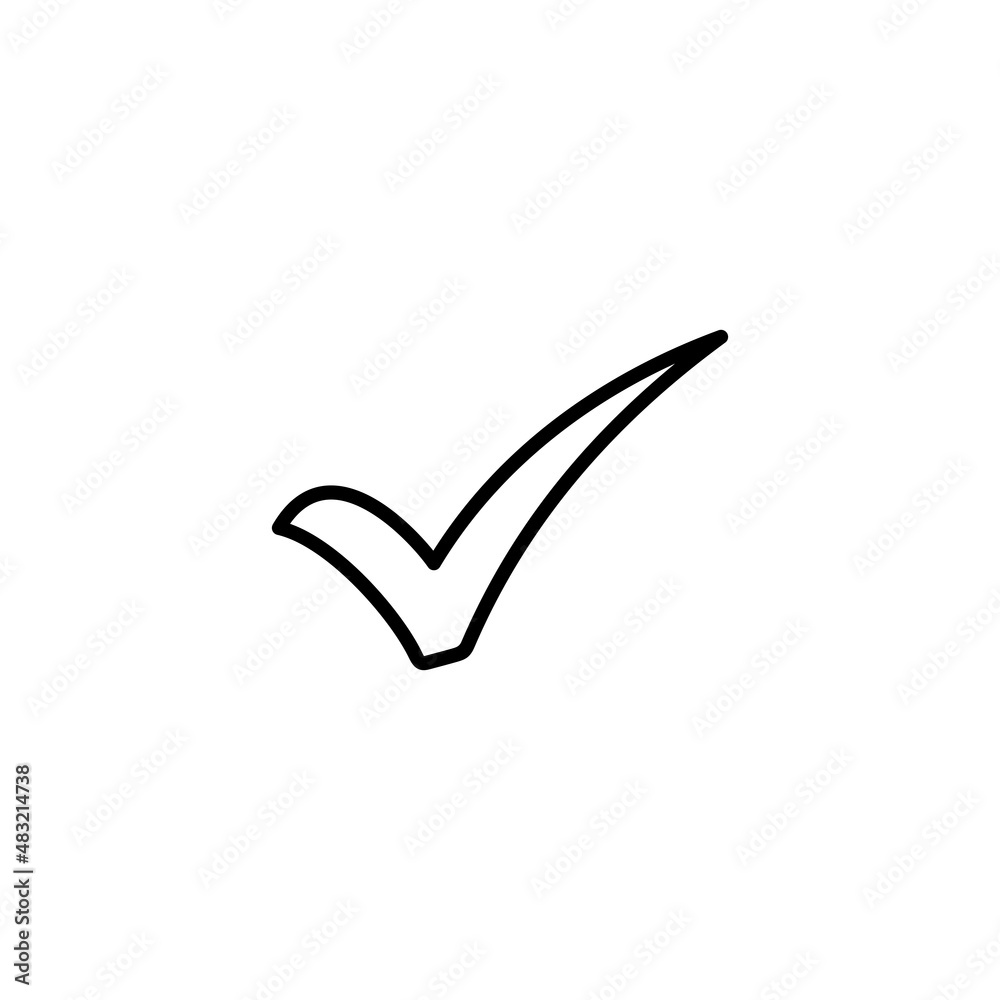 Check mark icon. Tick mark sign and symbol Check mark icon. Tick mark sign and symbol