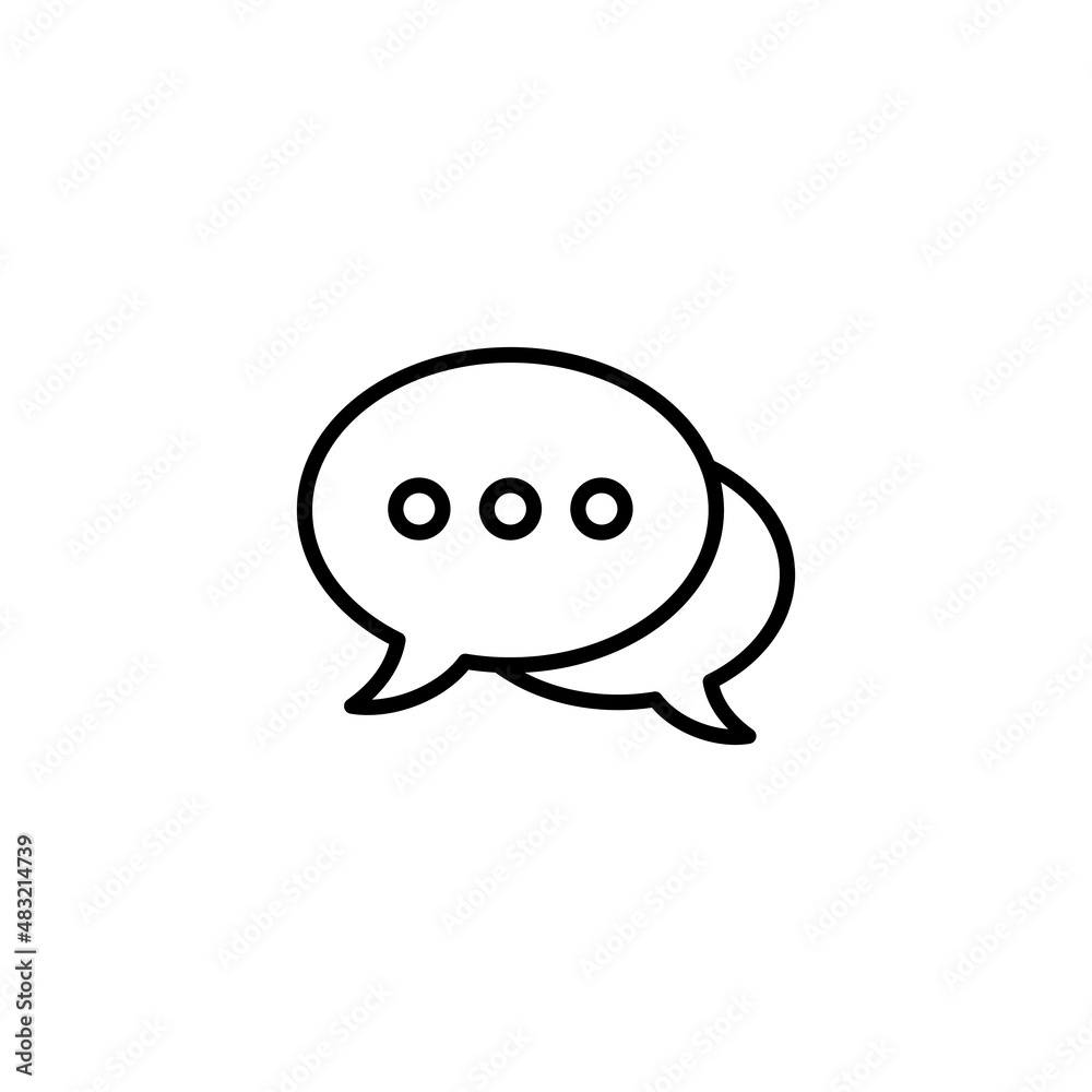 Chat icon. speech bubble sign and symbol. comment icon. message Chat icon. speech bubble sign and symbol. comment icon. message