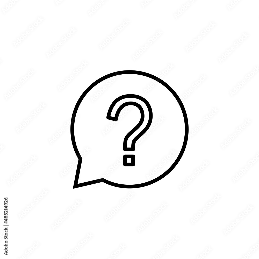 Question icon. question mark sign and symbol Question icon. question mark sign and symbol