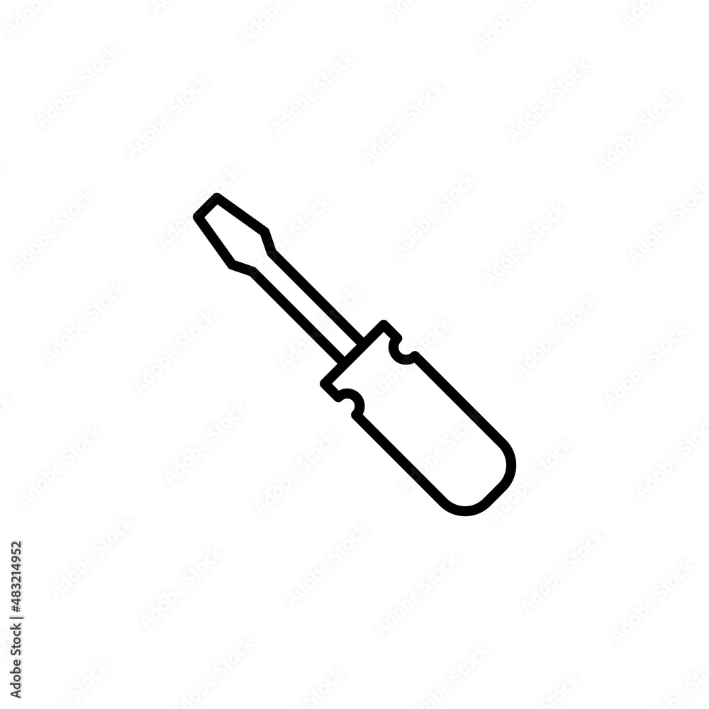 Screwdriver icon.tools sign and symbol