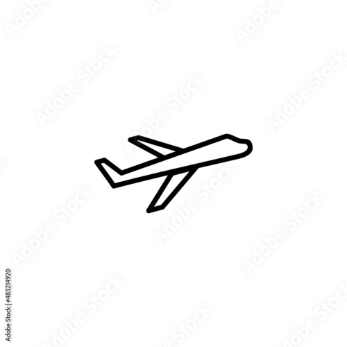 Plane icon. Airplane sign and symbol. Flight transport symbol. Travel sign. aeroplane