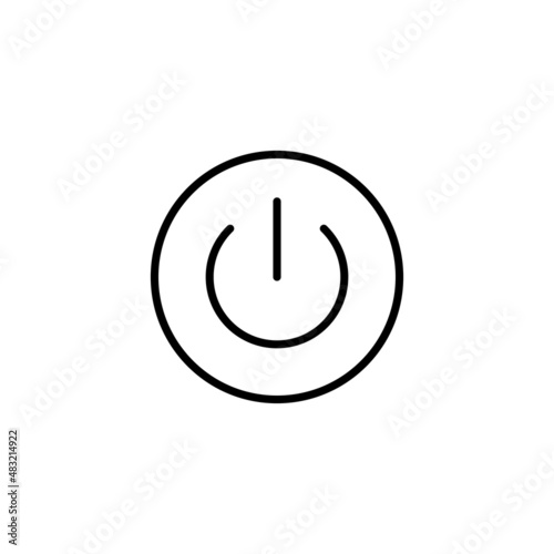 Power icon. Power Switch sign and symbol. Electric power