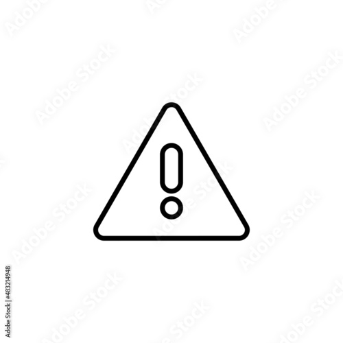 Exclamation danger sign. attention sign and symbol. Hazard warning attention sign