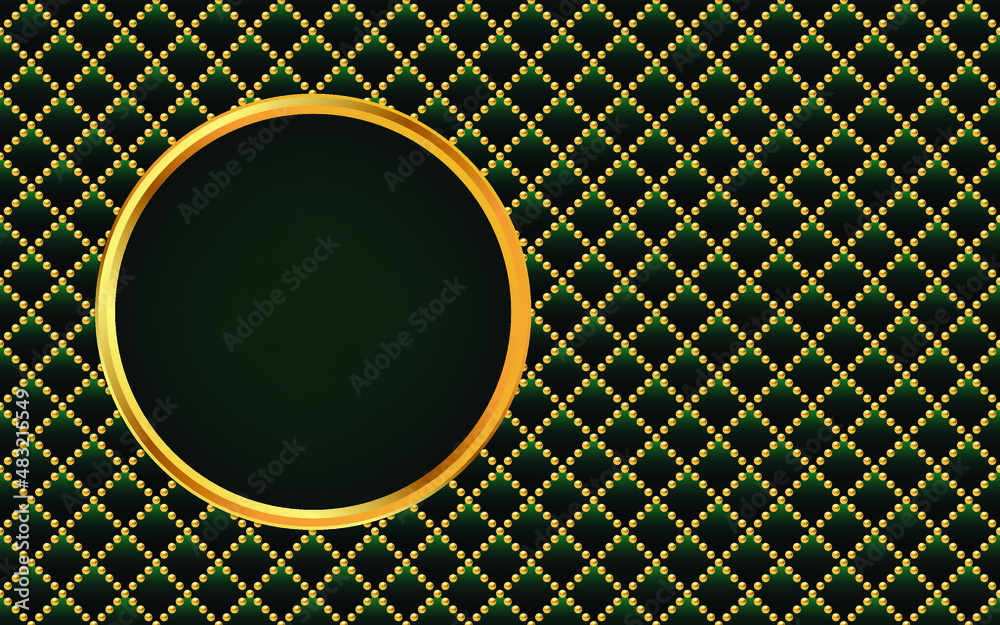 Green and gold luxury background. Vector illustration. Green and gold luxury background. Vector illustration.