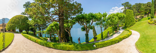 Fototapeta Naklejka Na Ścianę i Meble -  The park of Villa Balbianello in Lenno, Lake Como, Italy.