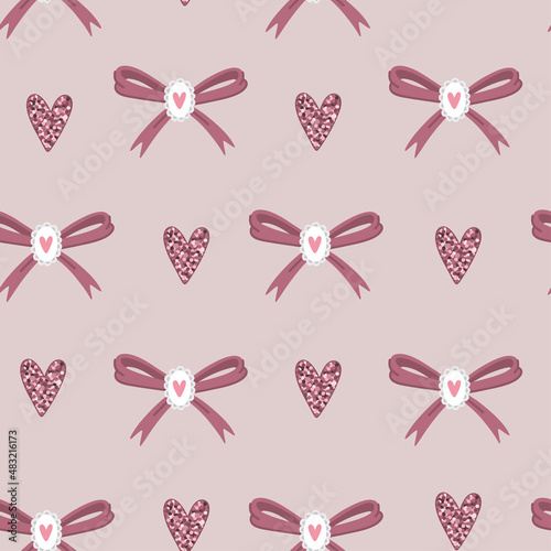 Bow heart pattern