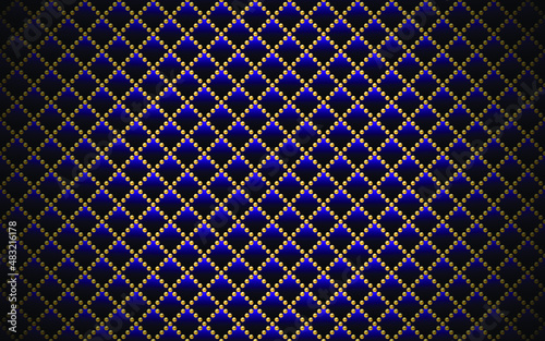 Blue and gold luxury background. Vector illustration.